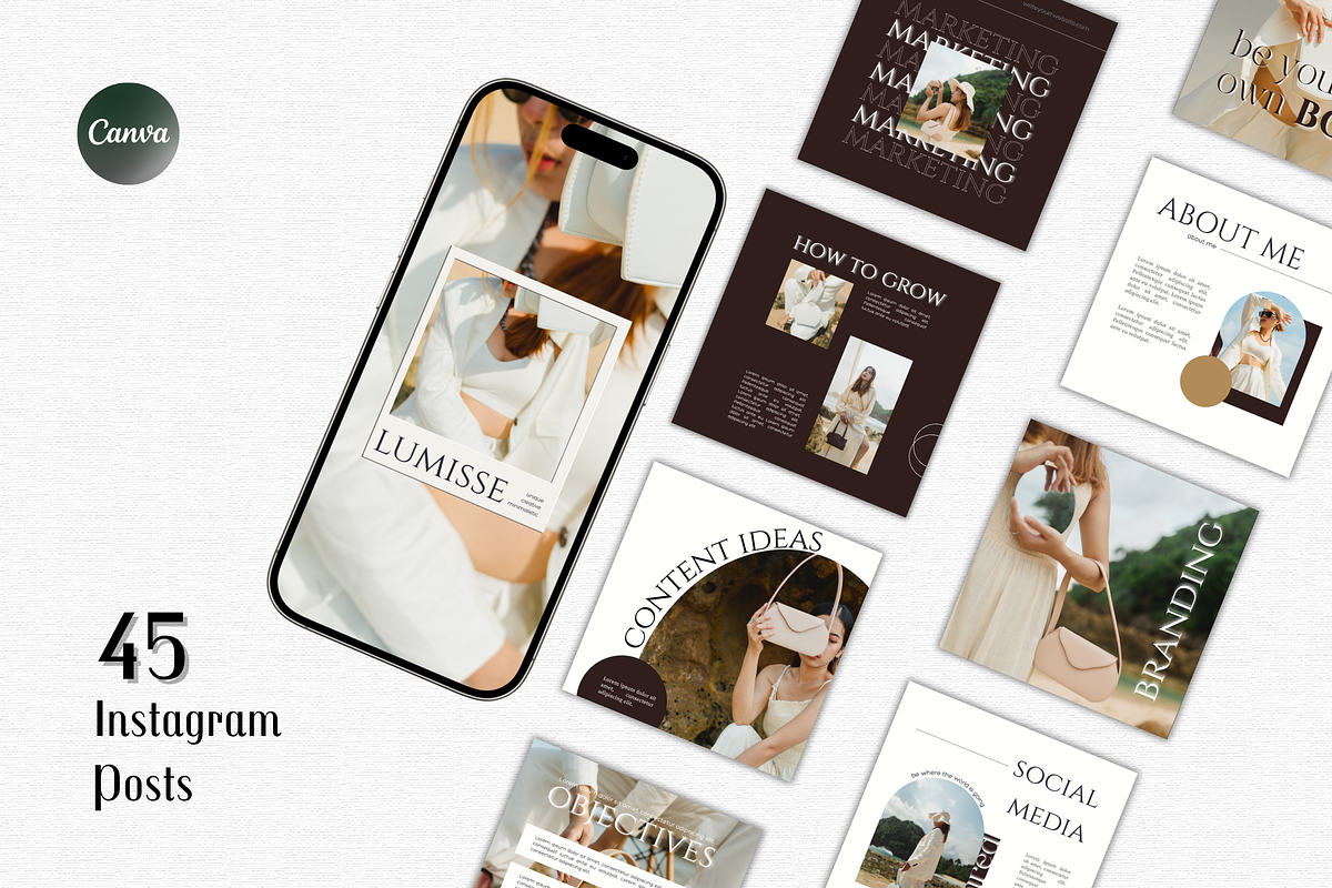 Social Media Growth Instagram Kit, a Social Media Template by Lumisse Studio (Photo 1 of 10)