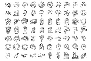 243 Eco Doodle Icons