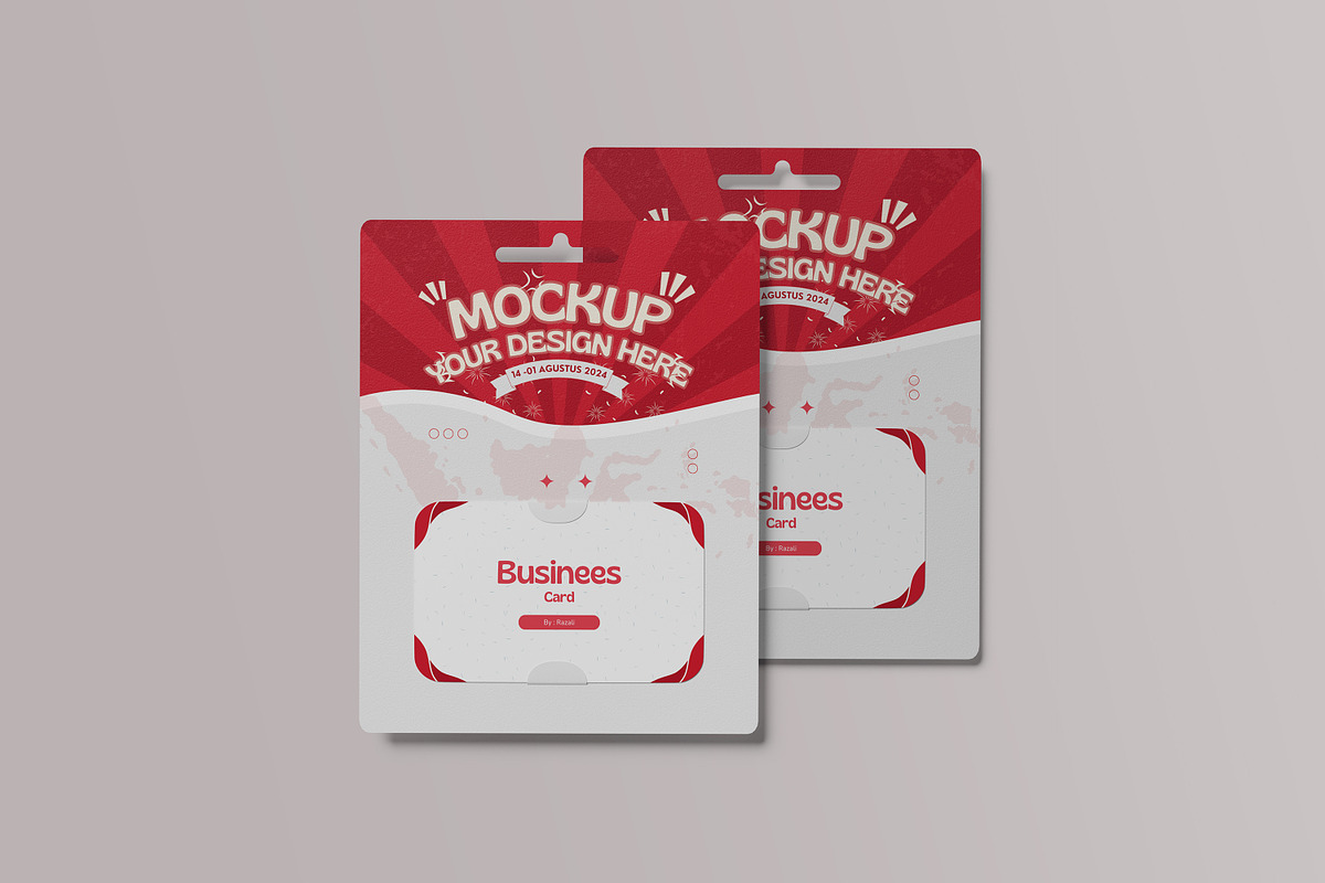 Hanging Giftcard Mockup, a Print Template by Difa Design (Photo 3 of 8)