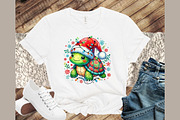 Christmas Turtle Sublimation PNG, an Illustration by Sublimation Artist (Thumbnail 2 of 9)