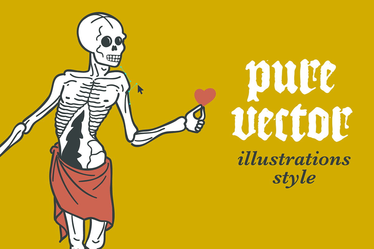 Dance of Death Skeletons set, a Decorative Illustration by kaer_shop (Photo 4 of 6)