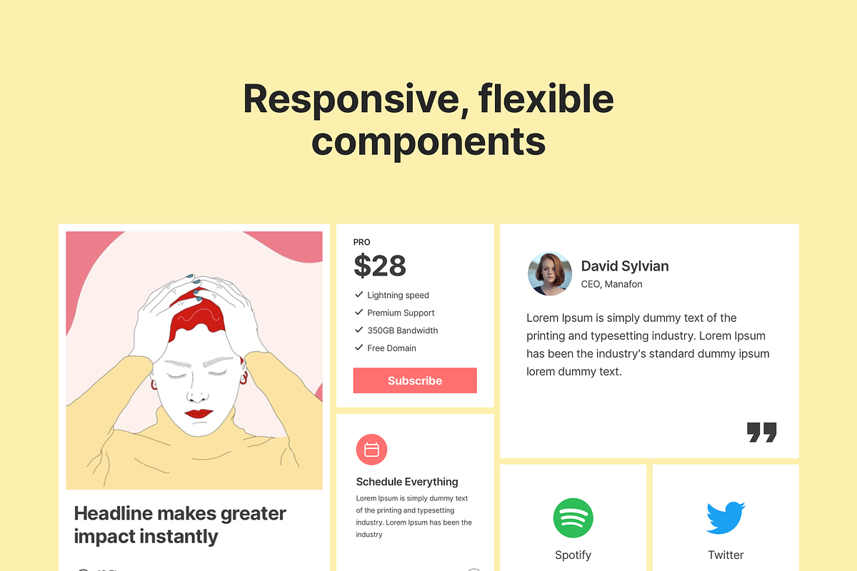 Bright Kit Web Layouts, an UI Kit Template by Fabrx Design (Photo 3 of 5)