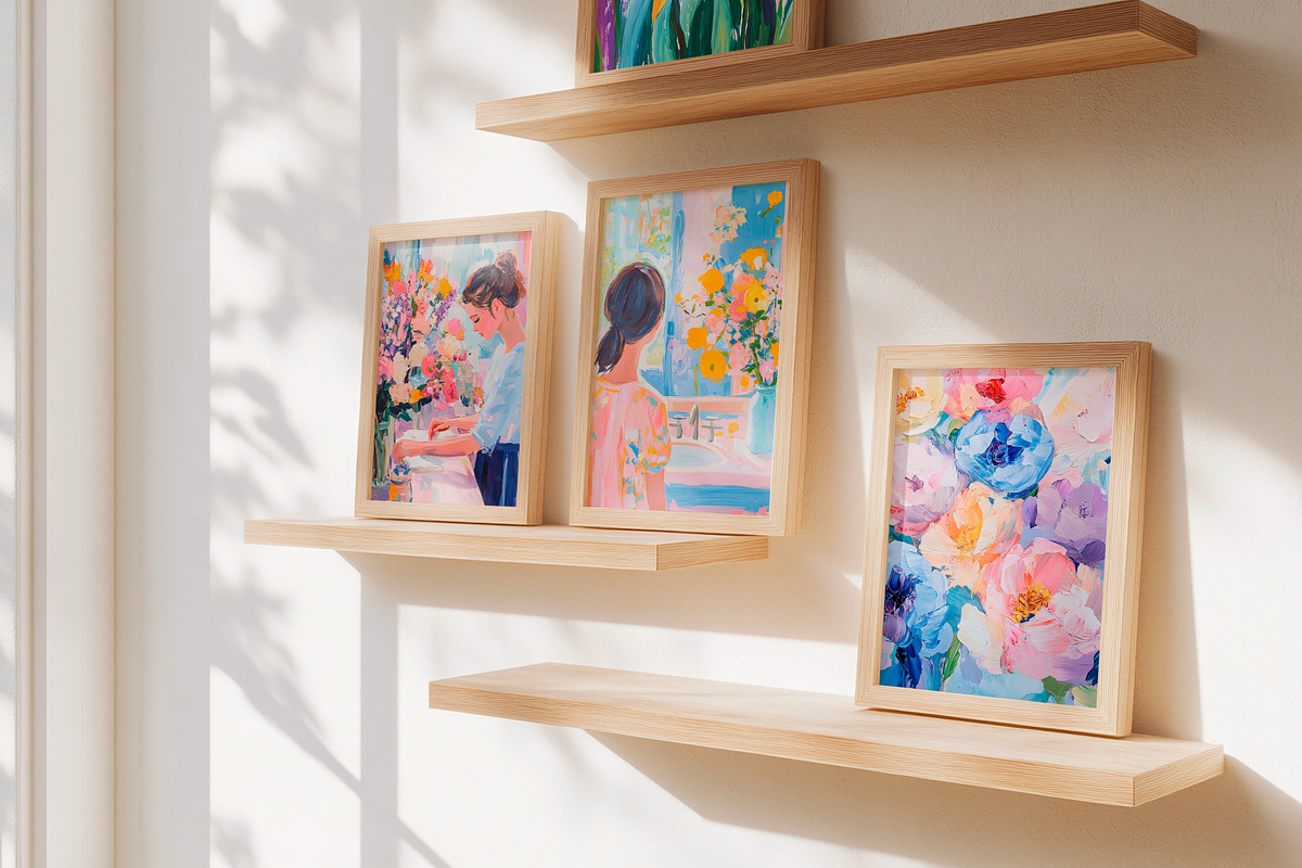 127 Spring Modern Prints Gallery, a Wallpaper Graphic by Feelsoul (Photo 9 of 13)