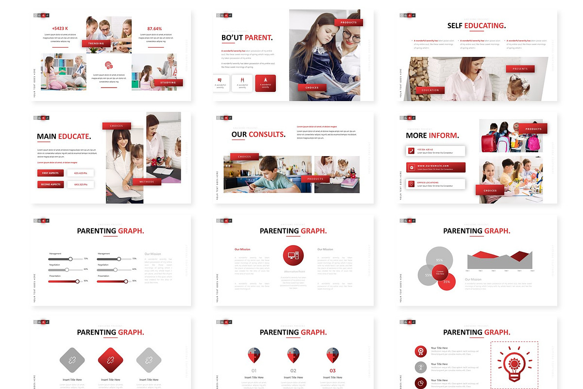 Parentings - Powerpoint Template, a Presentation Template by AQR Studio