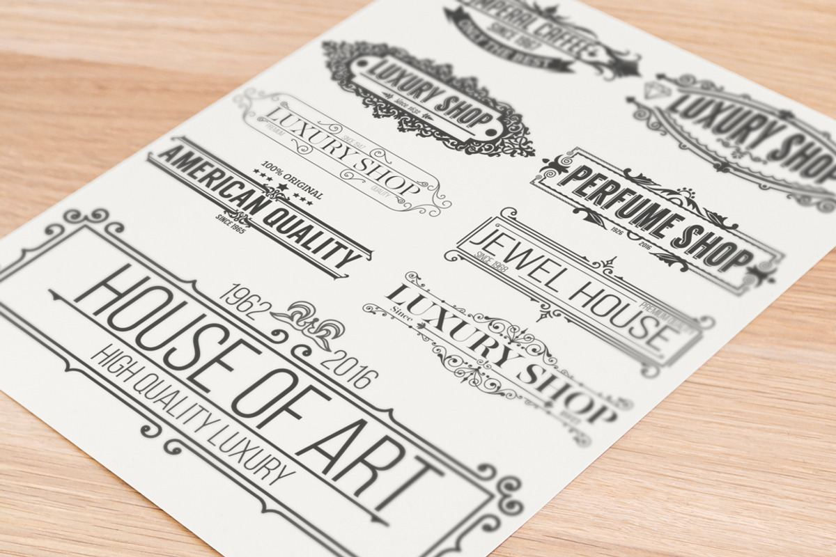9 Luxury Labels, a Branding & Logo Template by Arys Design (Photo 3 of 6)
