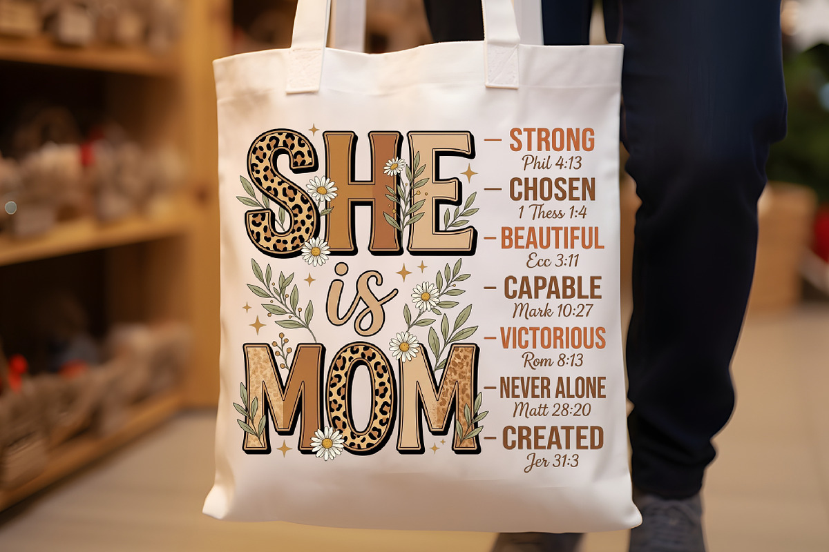 She is Mom Christian Mothers Day, a Seasonal Illustration by Sublimation Artist (Photo 8 of 9)