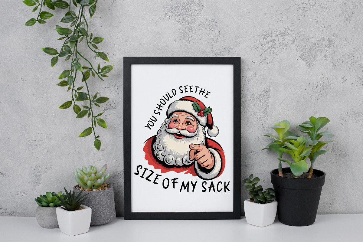 Funny Santa Christmas Sublimation, an Illustration by Daily.Designs (Photo 5 of 5)