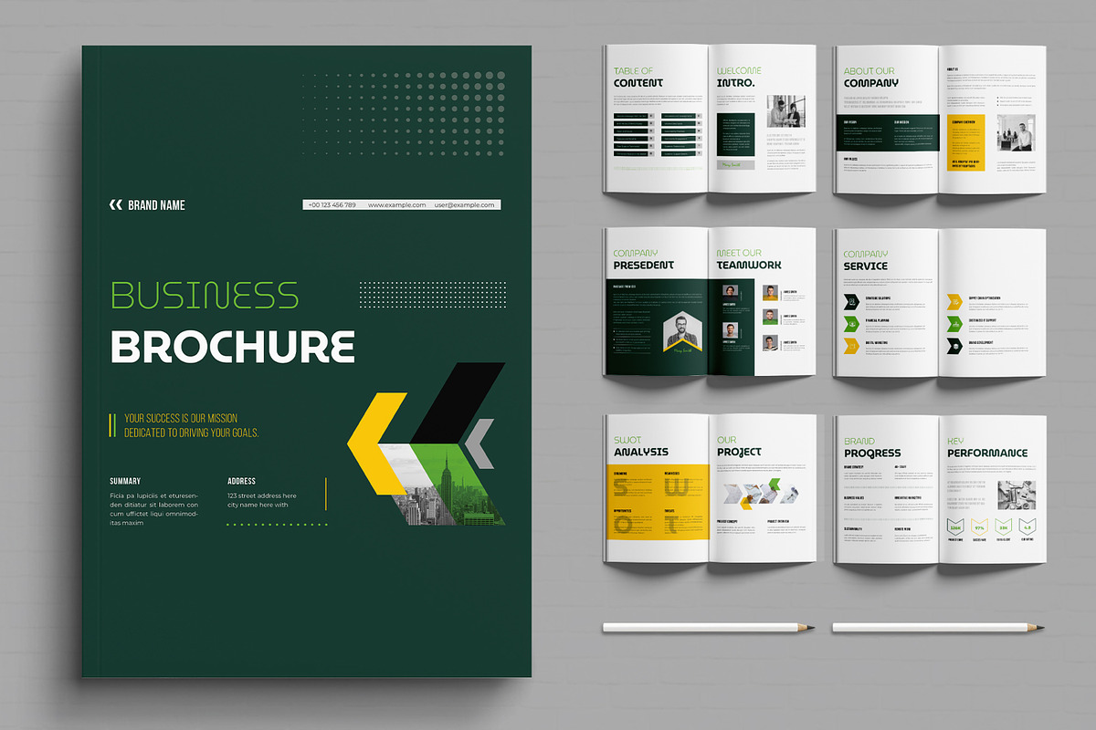 Business Brochure Template, a Brochure Template by MightyDesign (Photo 1 of 6)