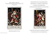 Christmas Tarot Cards PNGs, a Seasonal Illustration by Markicha Art (Thumbnail 2 of 5)