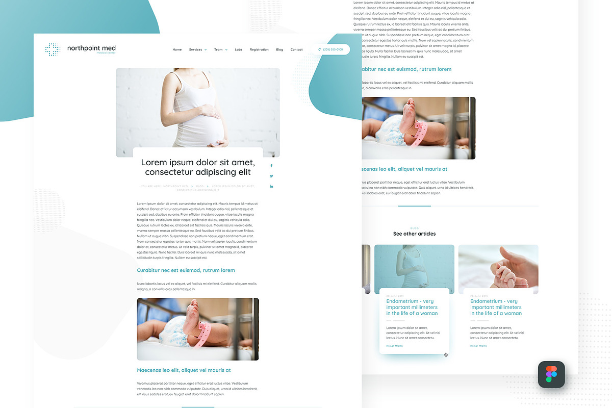 Medical Figma UI Templates, an UI Kit Template by FreshPixels (Photo 9 of 14)