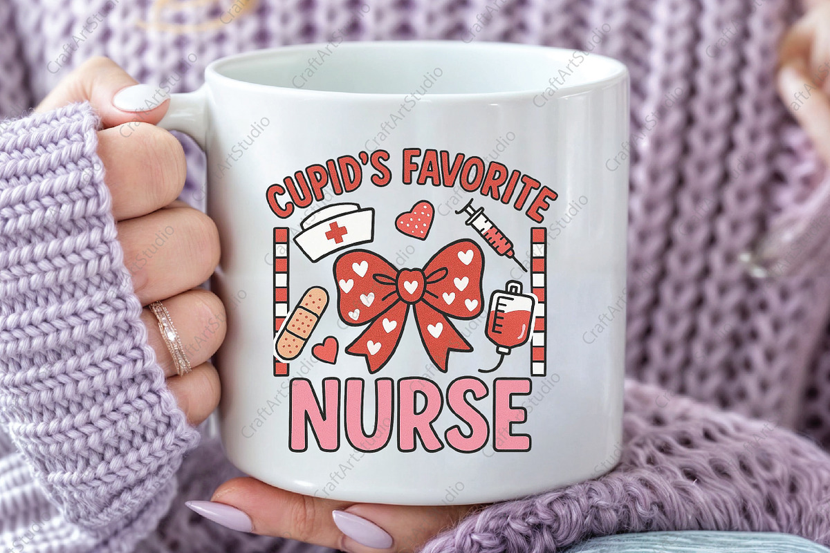 Cupid's Favorite Nurse PNG, an Illustration by CraftArtStudio (Photo 3 of 4)