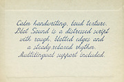 Blot Sound - Messy Ink Script Font, a Script Font by AnMark (Thumbnail 9 of 11)