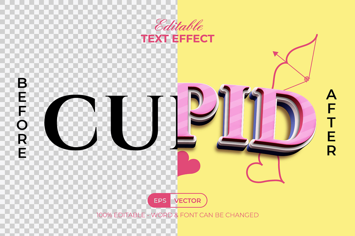 Valentine Text Effect 3D Style, a Layer Style Add-On by Mockmenot (Photo 2 of 3)