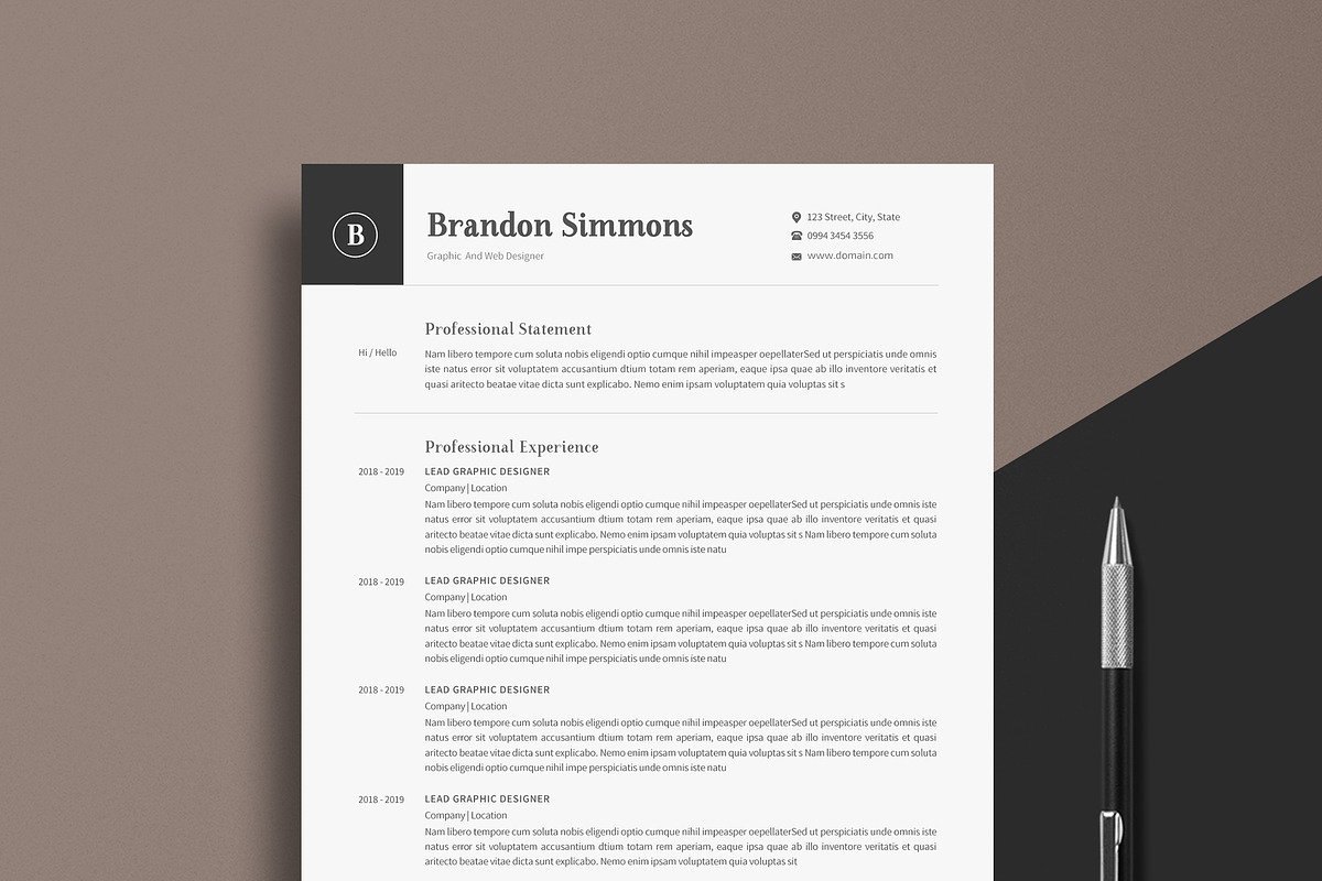 Word Resume, a Resume Template by paulresume (Photo 1 of 4)