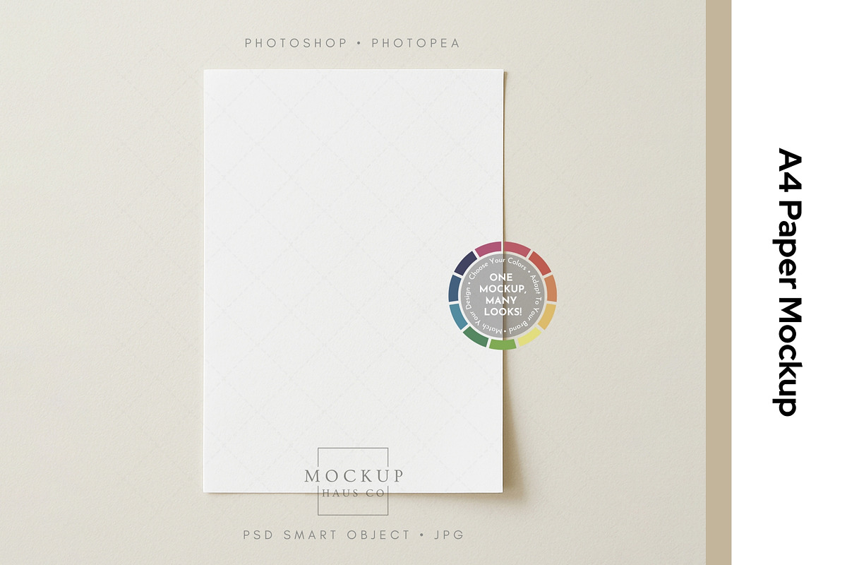 A4 Paper or Poster Mockup, PSD