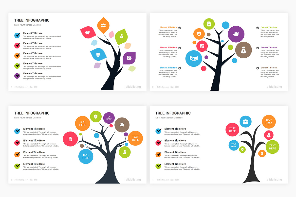 Tree Infographics Google Slides, a Presentation Template by SlideOne (Photo 4 of 8)
