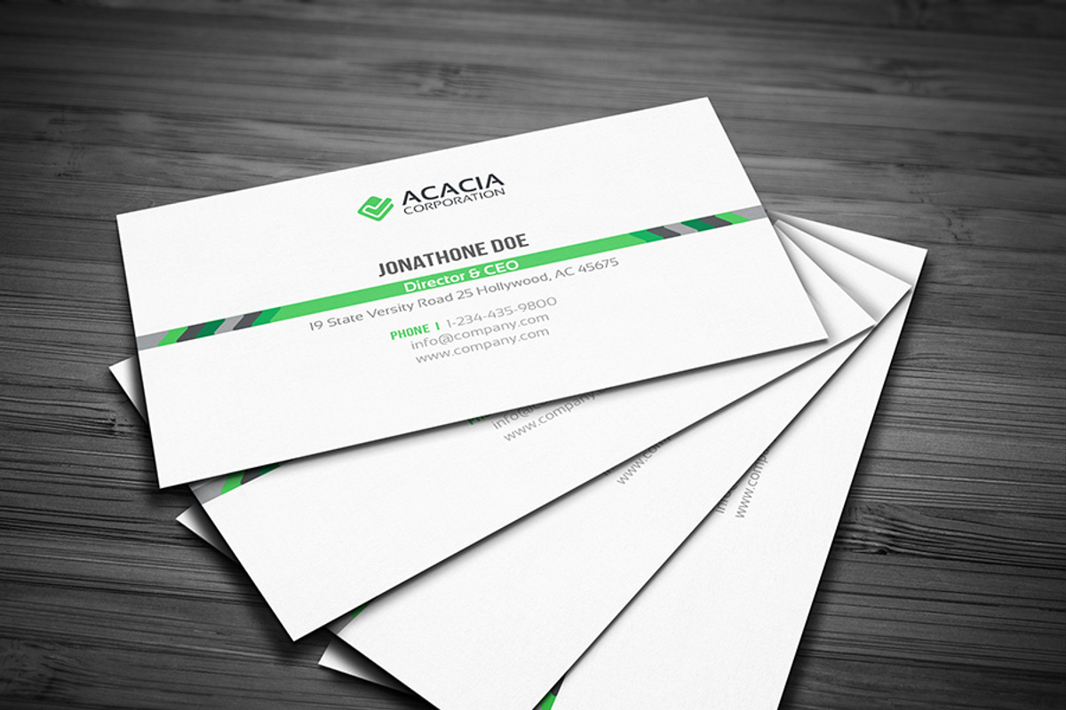 Middle-line Business Card, a Business Card Template by DesignGhar (Photo 5 of 6)
