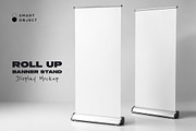 Roll Up Banner Stand Display Mockup, an Advertising Mockup by studiogstock (Thumbnail 2 of 3)
