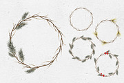 Winter patterns. Watercolor, a Pattern Graphic by Maria's little shop (Thumbnail 5 of 6)