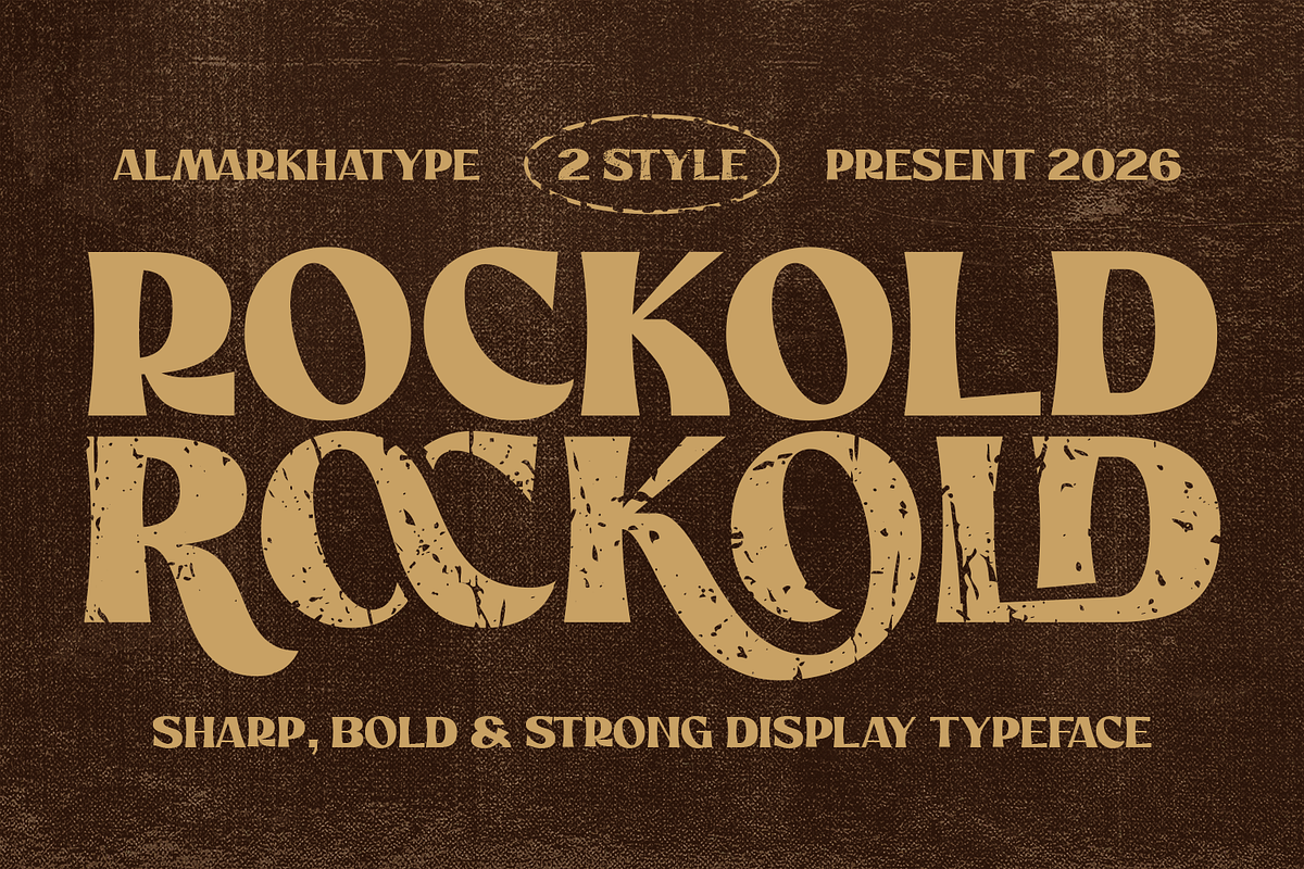 Rockold – Strong Display Typeface, a Serif Font by Almarkhatype (Photo 1 of 15)