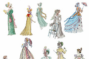 Victorian Ladies, a Graphic by Digital Vintage (Thumbnail 2 of 2)