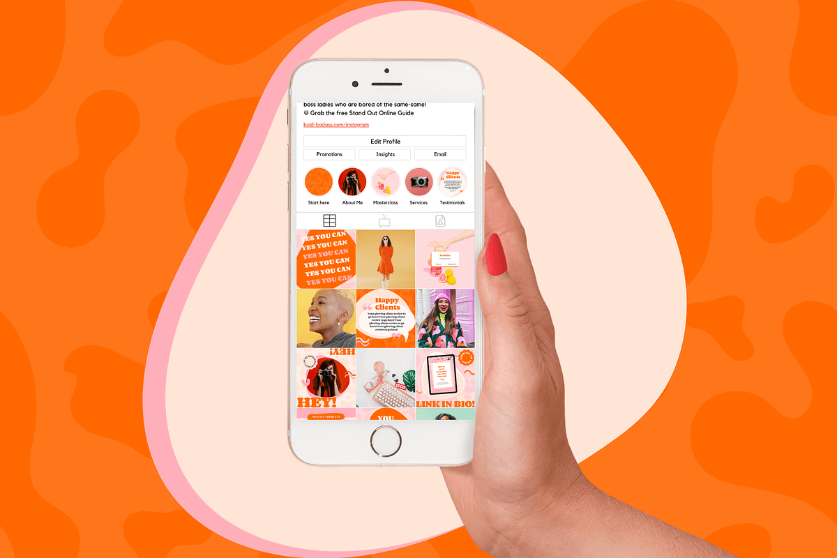 Bold Canva Instagram Post Templates, a Social Media Template by Kurly Creative (Photo 6 of 9)
