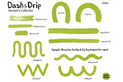 Geometric Stamp Brushes - Procreate, a Brush Add-On by INKY STAMP BRUSHES (Thumbnail 4 of 10)