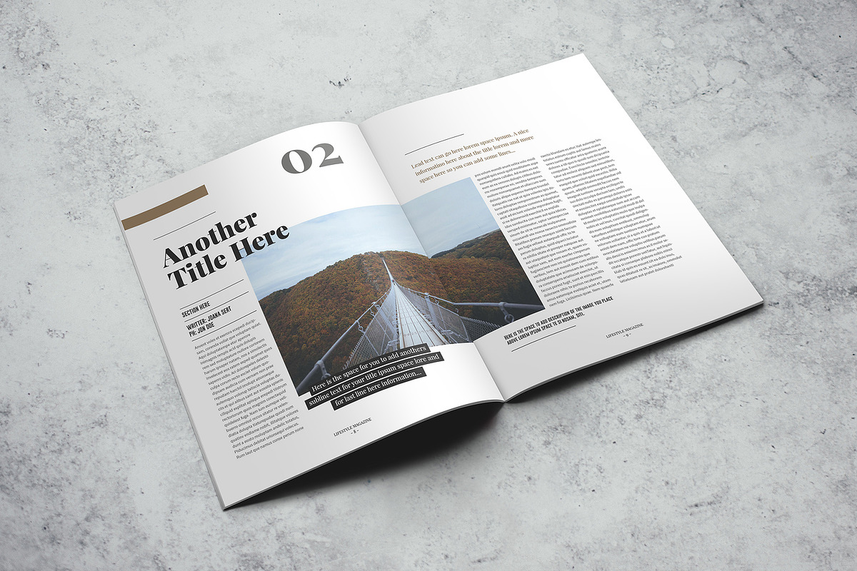 Lifestyle Magazine Indesign Template, a Magazine Template by Luuqas Design (Photo 5 of 17)