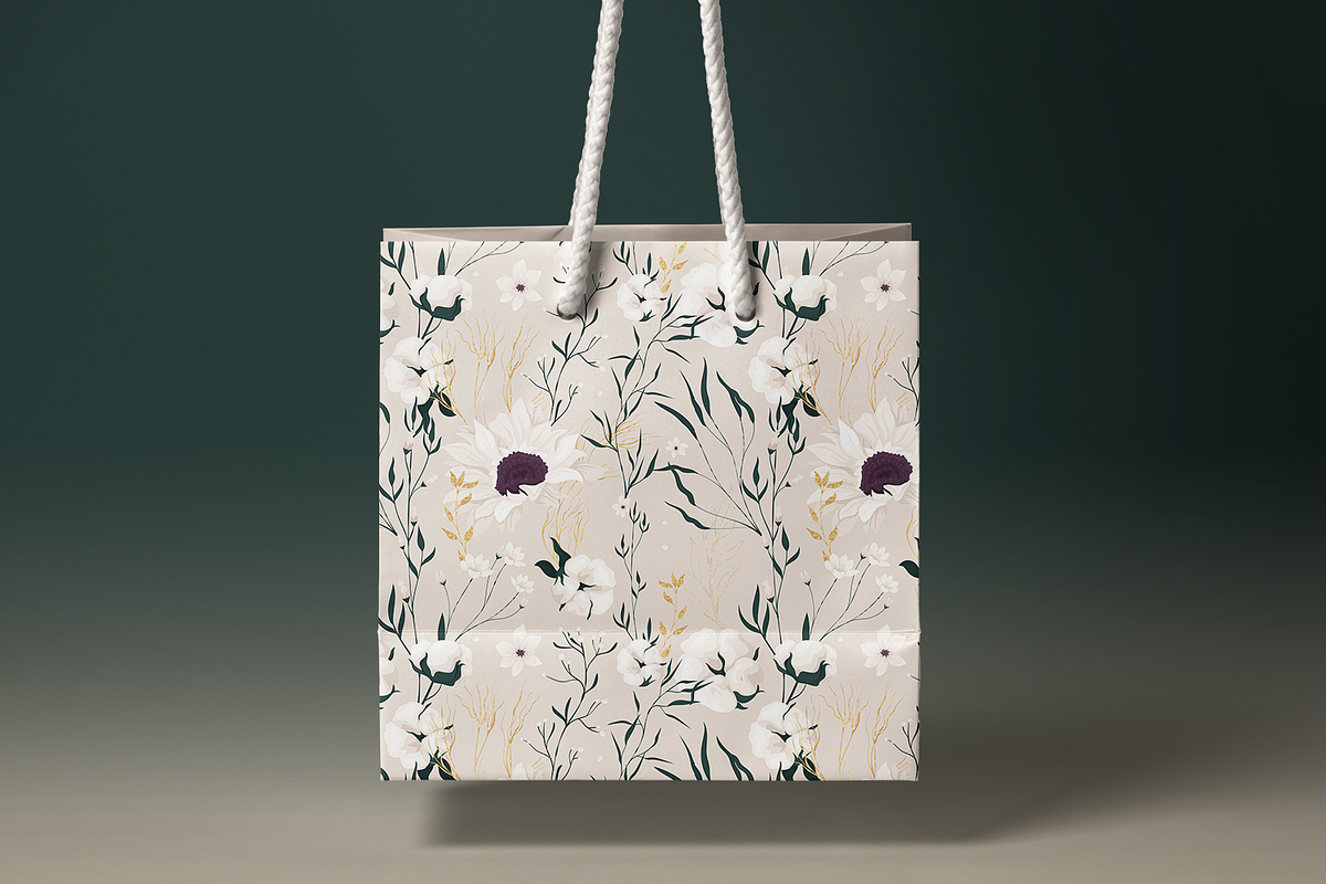 9 FLORAL Vector Patterns, a Pattern Graphic by HmarkaShop (Photo 4 of 5)