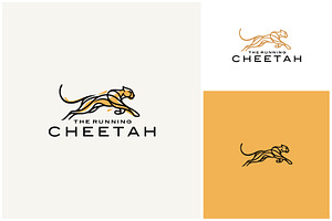 Cheetah Run African Wildlife logo, a Branding & Logo Template by Enola99d