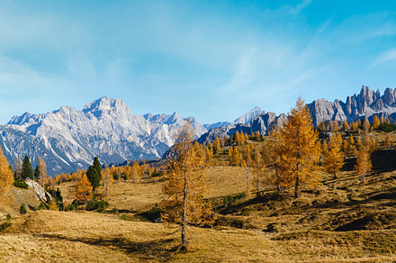 Autumn Dolomites mountain rocky view, Sudtirol, Italy, a Nature Photo by YuriyB