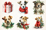 Watercolor Clipart - Christmas Dog, an Illustration by Libby Wishes (Thumbnail 5 of 6)