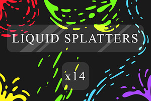 14 Liquid Splatters