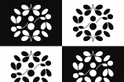 Black and white flower isolated icon, an Illustration by Amazin_art (Thumbnail 13 of 13)