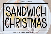 Sandwich Christmas, a Sans Serif Font by InermediaSTUDIO (Thumbnail 1 of 8)