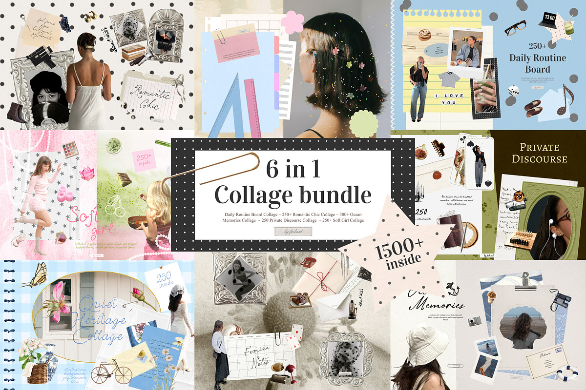 1500+ Collage Bundle, an Object Graphic by Feelsoul (Photo 1 of 7)