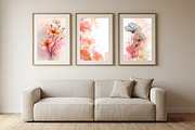 Pink Watercolor Boho Floral Wall Art, a Poster Template by Pixeness Studio (Thumbnail 1 of 2)