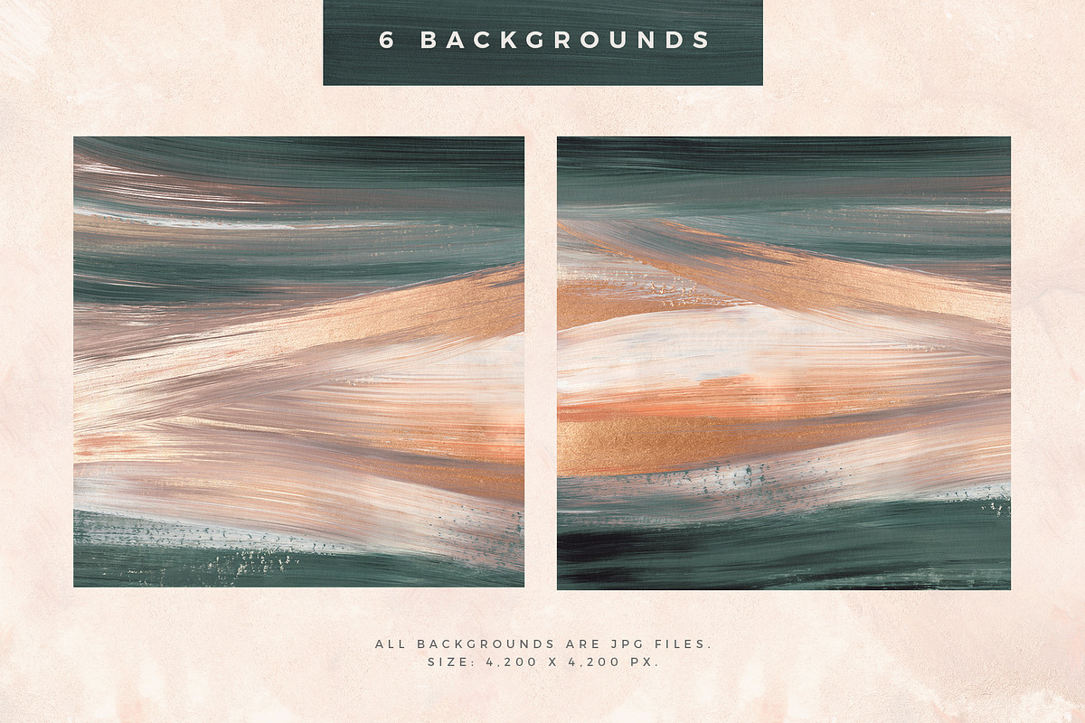 Painterly Shapes & Backgrounds, a Texture Graphic by Basia Stryjecka (Photo 3 of 11)