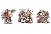 Whimsical Easter Bunny Clipart, an Illustration by Dream Creation (Thumbnail 6 of 6)