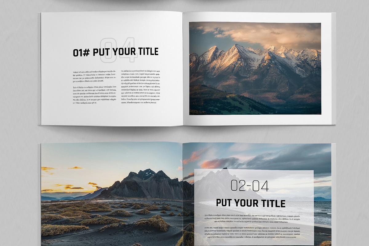 Landscape Book Design Layout, a Magazine Template by ContestDesign (Photo 3 of 5)