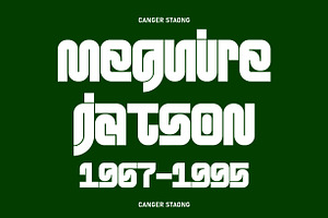 Canger Staong - Display Font