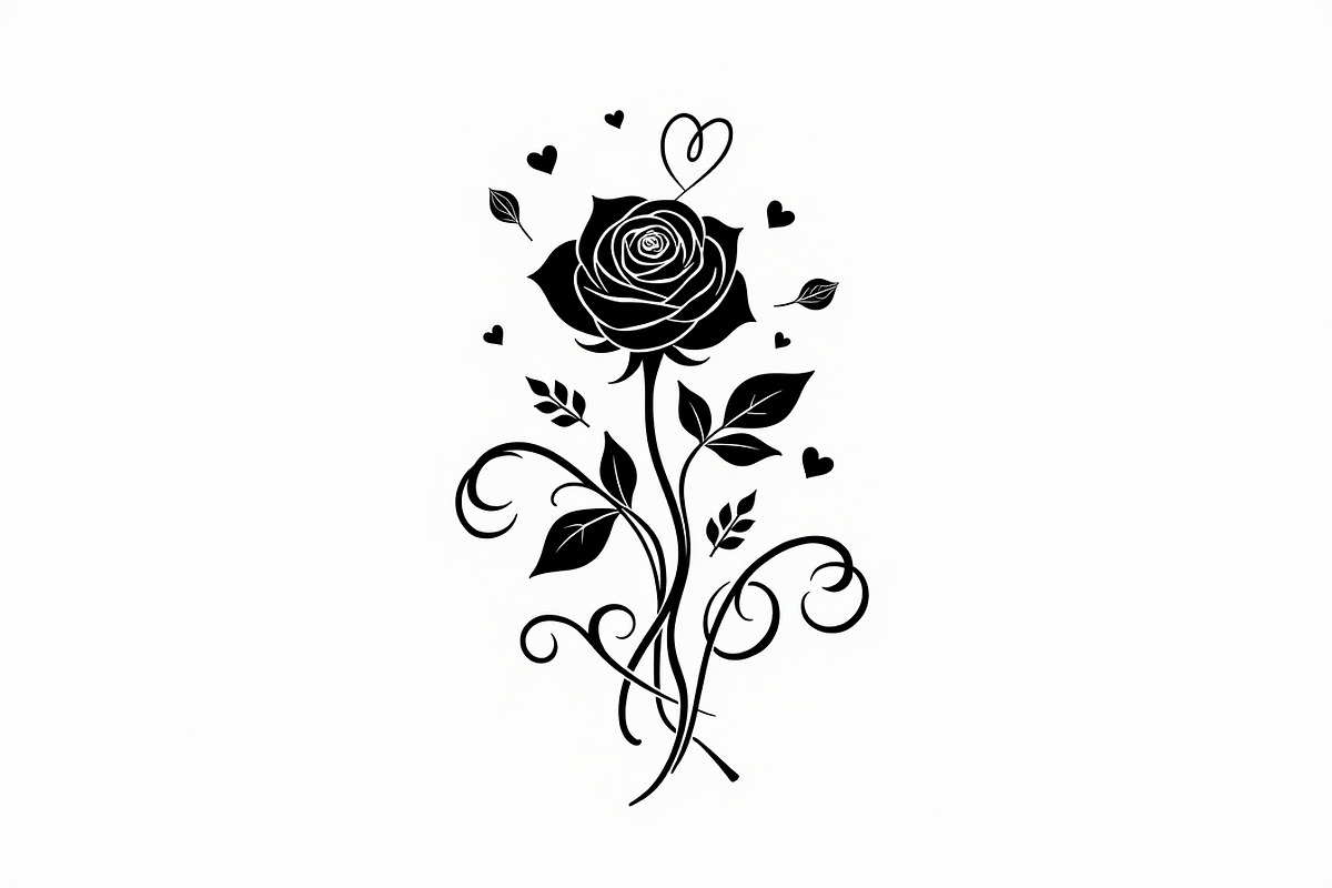 Romantic Rose Vector Pack, an Illustration by Designer_Momina (Photo 3 of 9)