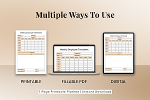 Time Tracking Worksheet For Employee