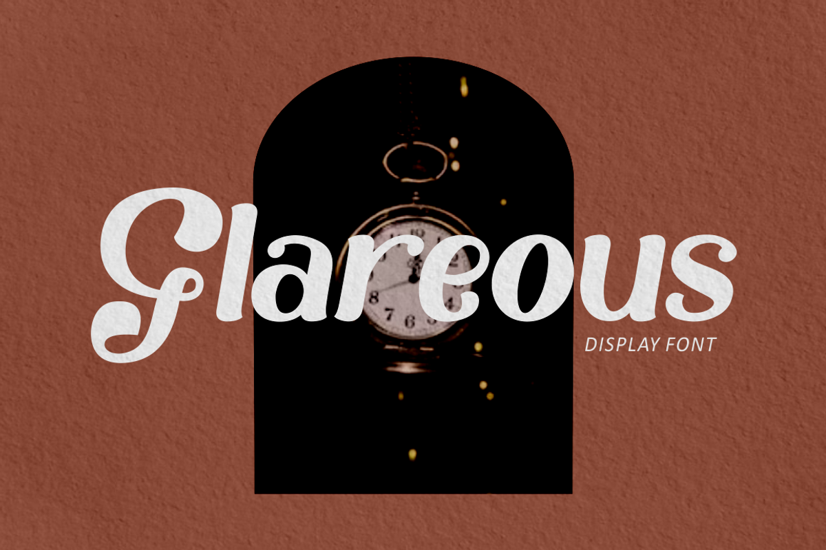 Glareous - Modern Display Font, a Font by PutraCetol Studio (Photo 1 of 11)