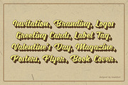 Jostena - Script Font With Extrude, a Script Font by haniefart (Thumbnail 3 of 11)