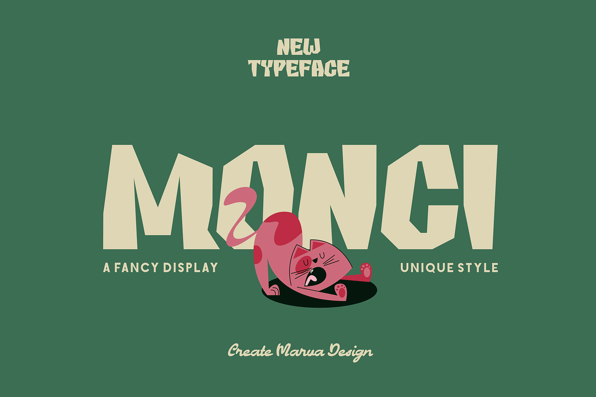 Monci - Fancy Display, a Sans Serif Font by Marvadesign (Photo 1 of 11)