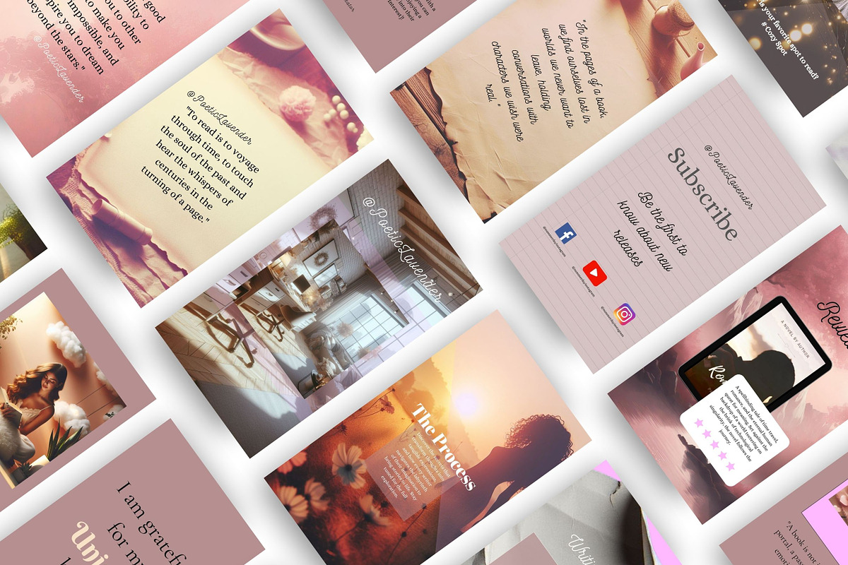 Lavender Author Instagram Template, a Social Media Template by Little Creative Scribbles (Photo 9 of 10)