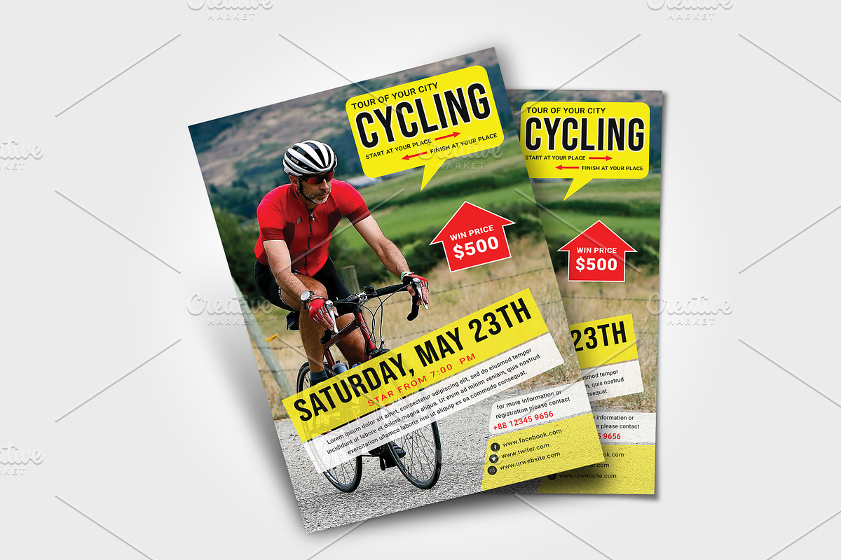 Cycling Flyer, a Flyer Template by graphicsunday