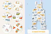 Vintage Toys Clipart & Patterns, an Illustration by JT_Design_Art (Thumbnail 8 of 10)