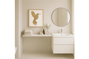 Floral Hummingbird Wall Art Elegant, a Background Graphic by LaseredNinja (Thumbnail 5 of 7)